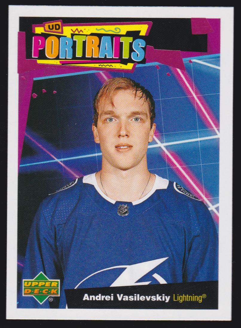 2020-21 Upper Deck UD Portraits #P10 Andrei Vasilevskiy (image for) 2020-21 Upper Deck UD Portraits #P10 Andrei Vasilevskiy