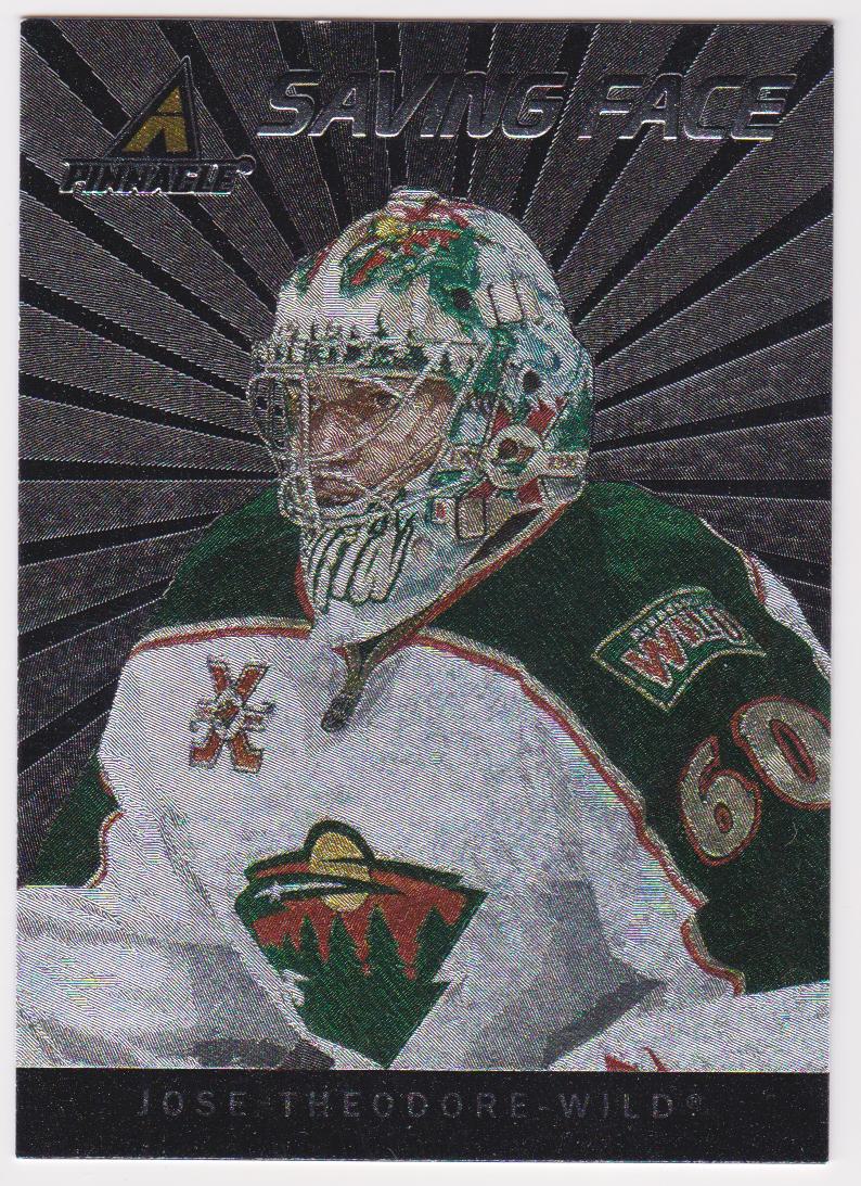 2010-11 Pinnacle Saving Face #10 Jose Theodore (image for) 2010-11 Pinnacle Saving Face #10 Jose Theodore