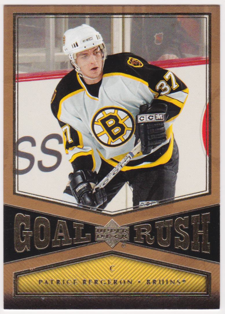2005-06 Upper Deck Goal Rush #GR9 Patrice Bergeron (image for) 2005-06 Upper Deck Goal Rush #GR9 Patrice Bergeron
