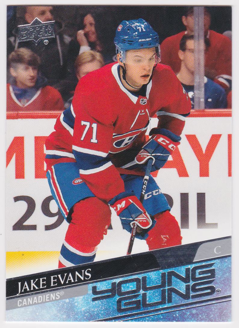 (image for) 2020-21 Upper Deck #247 Jake Evans YG RC