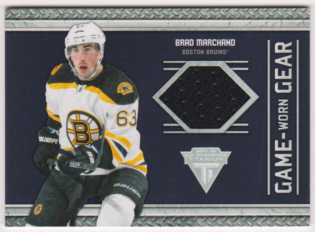 (image for) 2011-12 Panini Titanium Game Worn Gear #86 Brad Marchand