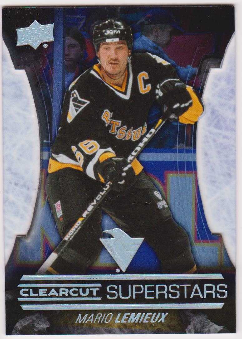 2015-16 Upper Deck Clear Cut Superstars #CCS62 Mario Lemieux (image for) 2015-16 Upper Deck Clear Cut Superstars #CCS62 Mario Lemieux