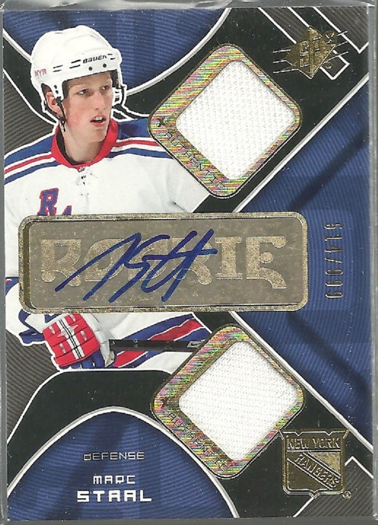 (image for) 2007-08 SPx #224 Marc Staal Jersey AUTO RC 514/999