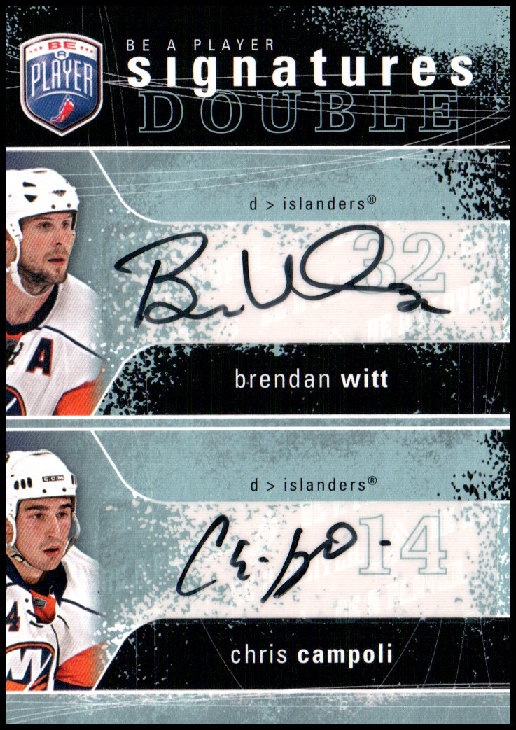 (image for) 2007-08 Be A Player Signatures Duals #2SWC Brendan Witt