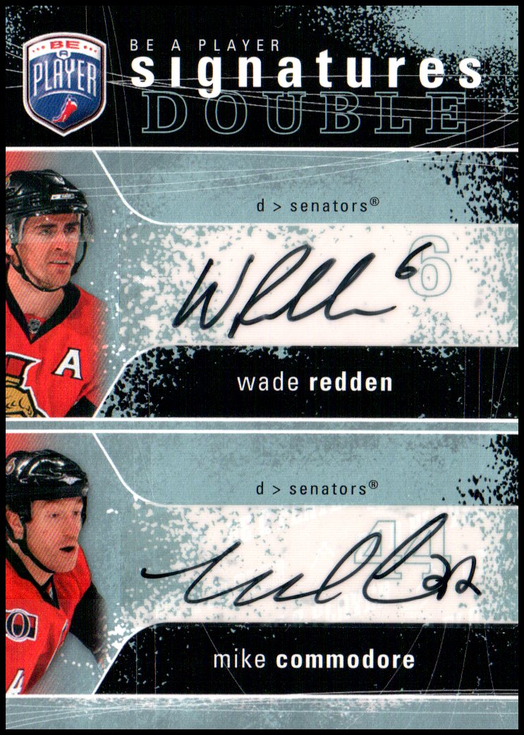 (image for) 2007-08 Be A Player Signatures Duals #2SRC Wade Redden