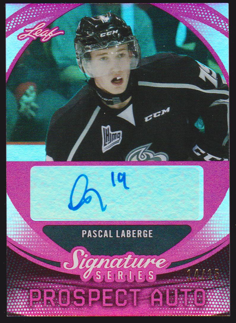 2015-16 Leaf Signature Series Prospects Autographs Red #SPPL1 Pascal Laberge 14/15 - XRC (image for) 2015-16 Leaf Signature Series Prospects Autographs Red #SPPL1 Pascal Laberge 14/15 - XRC