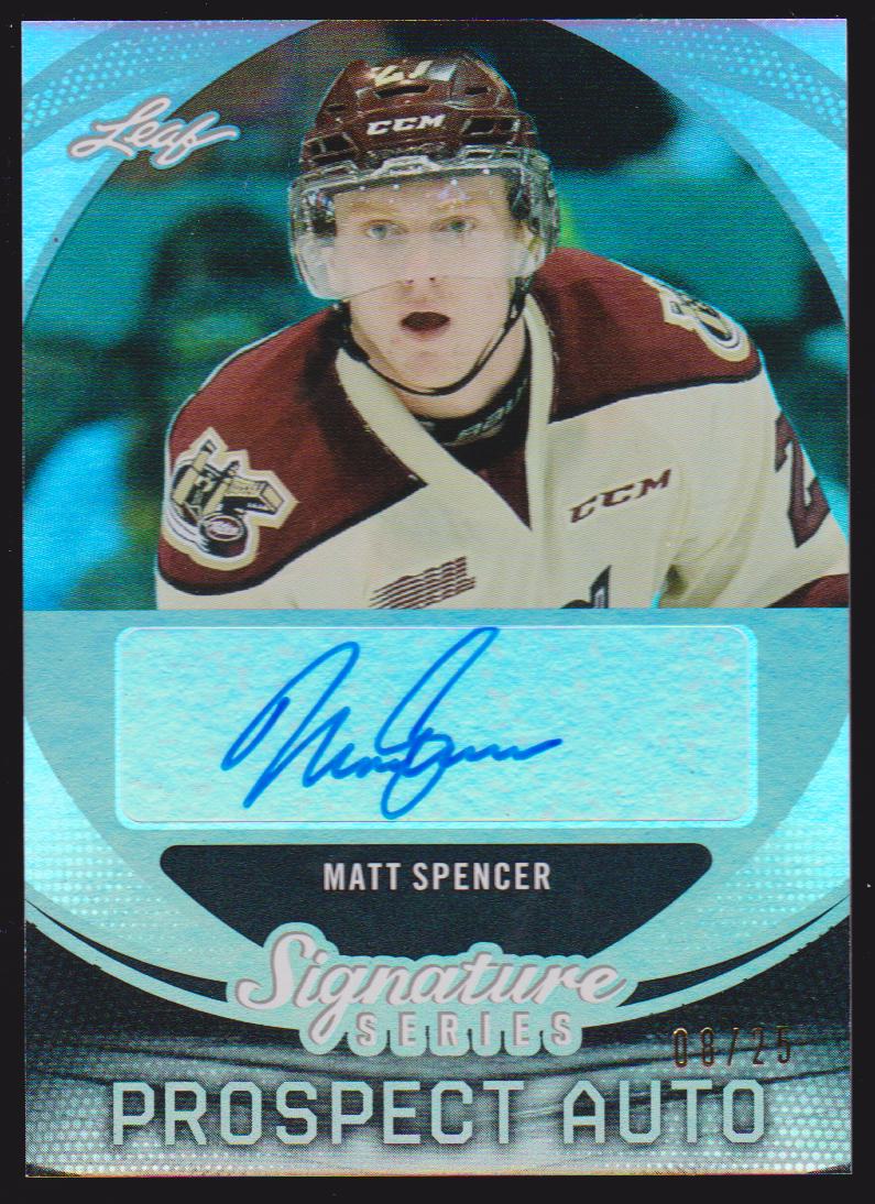2015-16 Leaf Signature Series Prospects Autographs Gray #SPMS1 Matt Spencer 08/25 - XRC (image for) 2015-16 Leaf Signature Series Prospects Autographs Gray #SPMS1 Matt Spencer 08/25 - XRC