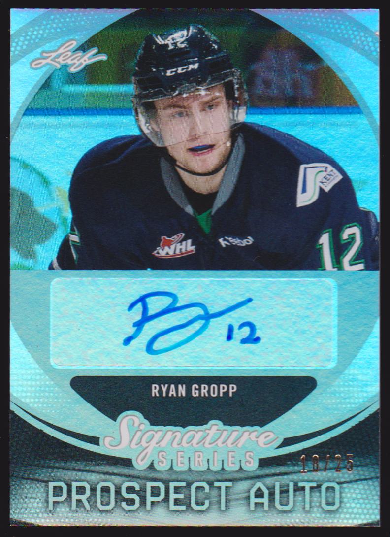 2015-16 Leaf Signature Series Prospects Autographs Gray #SPRG1 Ryan Gropp 18/25 - XRC (image for) 2015-16 Leaf Signature Series Prospects Autographs Gray #SPRG1 Ryan Gropp 18/25 - XRC