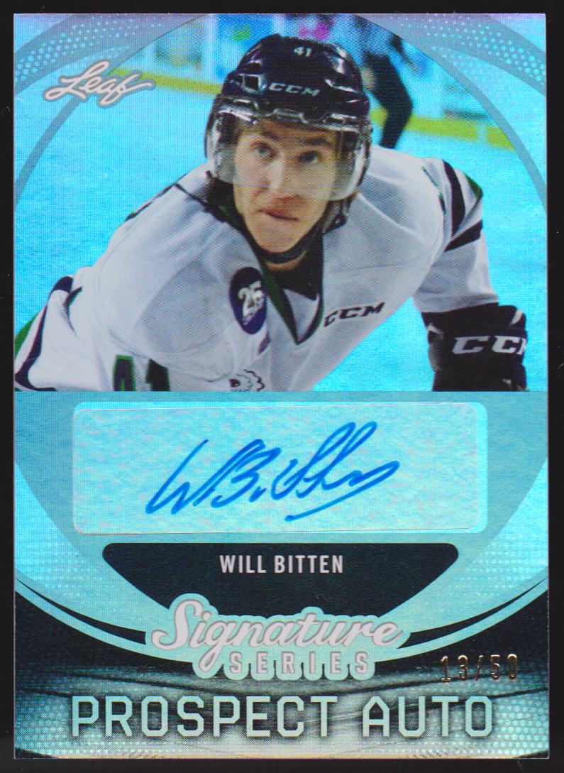 2015-16 Leaf Signature Series Prospects Autographs Gray #SPWB1 Will Bitten 13/50 - XRC (image for) 2015-16 Leaf Signature Series Prospects Autographs Gray #SPWB1 Will Bitten 13/50 - XRC