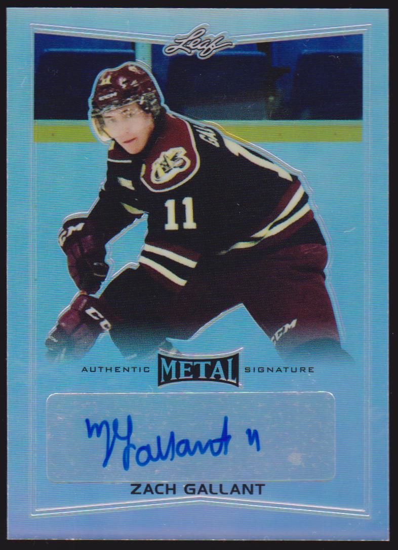2015-16 Leaf Metal #BAZG1 Zach Gallant AUTO (image for) 2015-16 Leaf Metal #BAZG1 Zach Gallant AUTO
