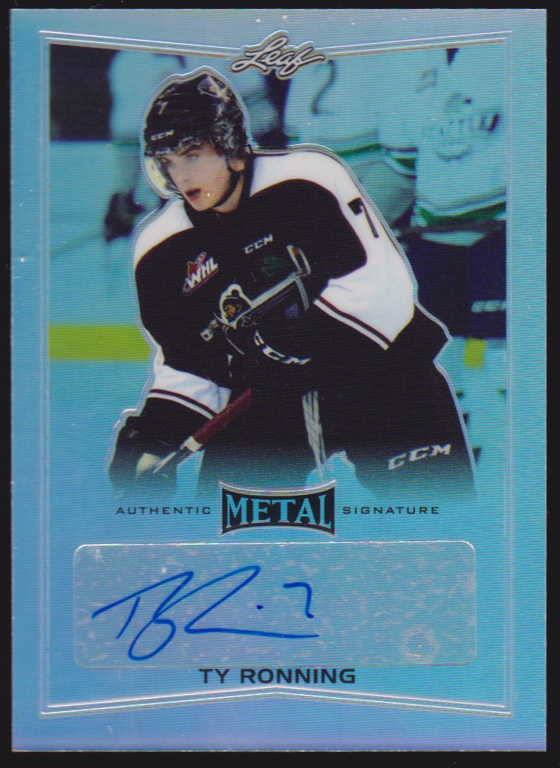 2015-16 Leaf Metal #BATR2 Ty Ronning AUTO (image for) 2015-16 Leaf Metal #BATR2 Ty Ronning AUTO