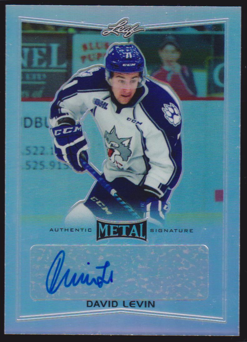 2015-16 Leaf Metal #BADL1 David Levin AUTO (image for) 2015-16 Leaf Metal #BADL1 David Levin AUTO