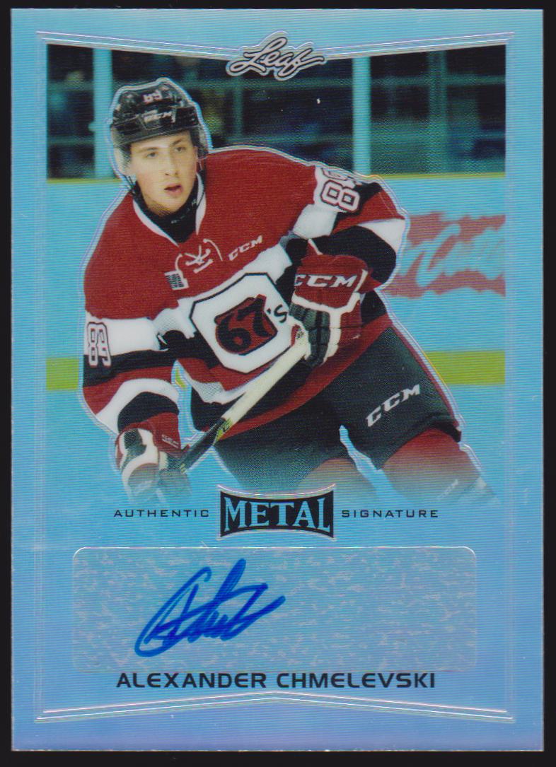 2015-16 Leaf Metal #BAAC1 Alexander Chmelevski AUTO (image for) 2015-16 Leaf Metal #BAAC1 Alexander Chmelevski AUTO