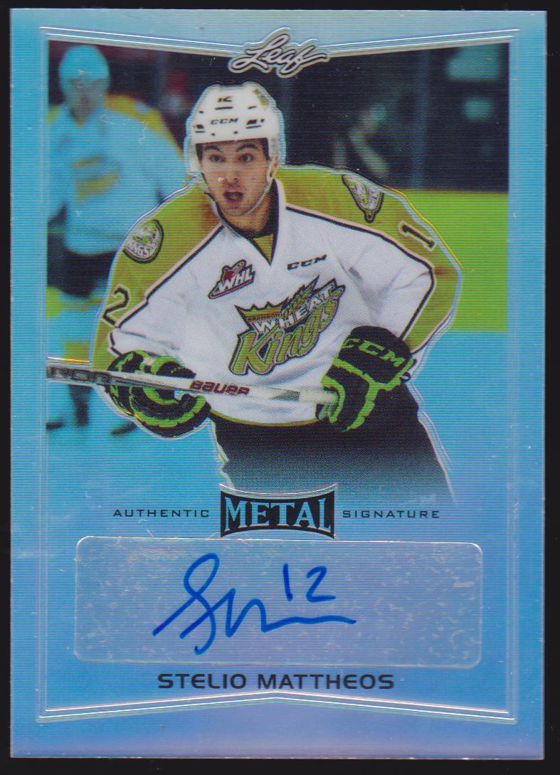 2015-16 Leaf Metal #BASM1 Stelio Mattheos AUTO (image for) 2015-16 Leaf Metal #BASM1 Stelio Mattheos AUTO