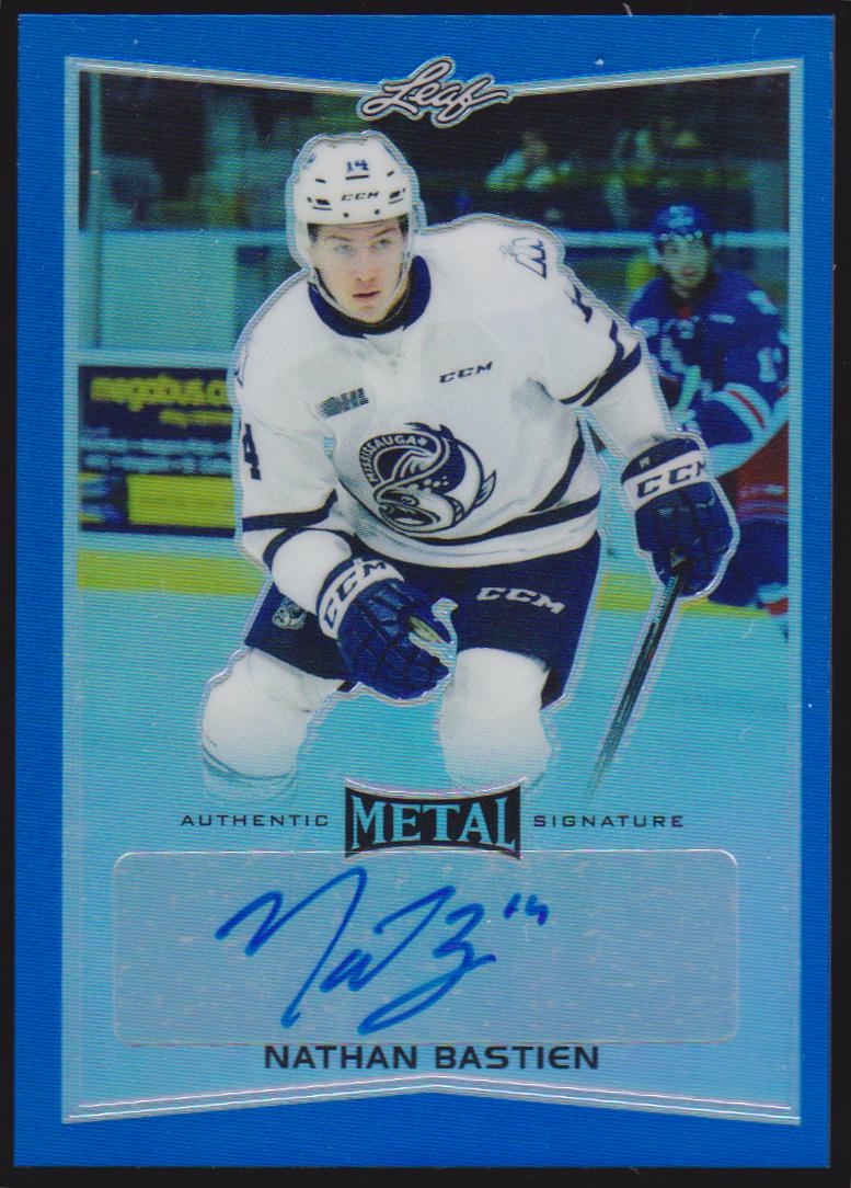 2015-16 Leaf Metal Prismatic Blue #BANB1 Nathan Bastien 6/25 AUTO (image for) 2015-16 Leaf Metal Prismatic Blue #BANB1 Nathan Bastien 6/25 AUTO