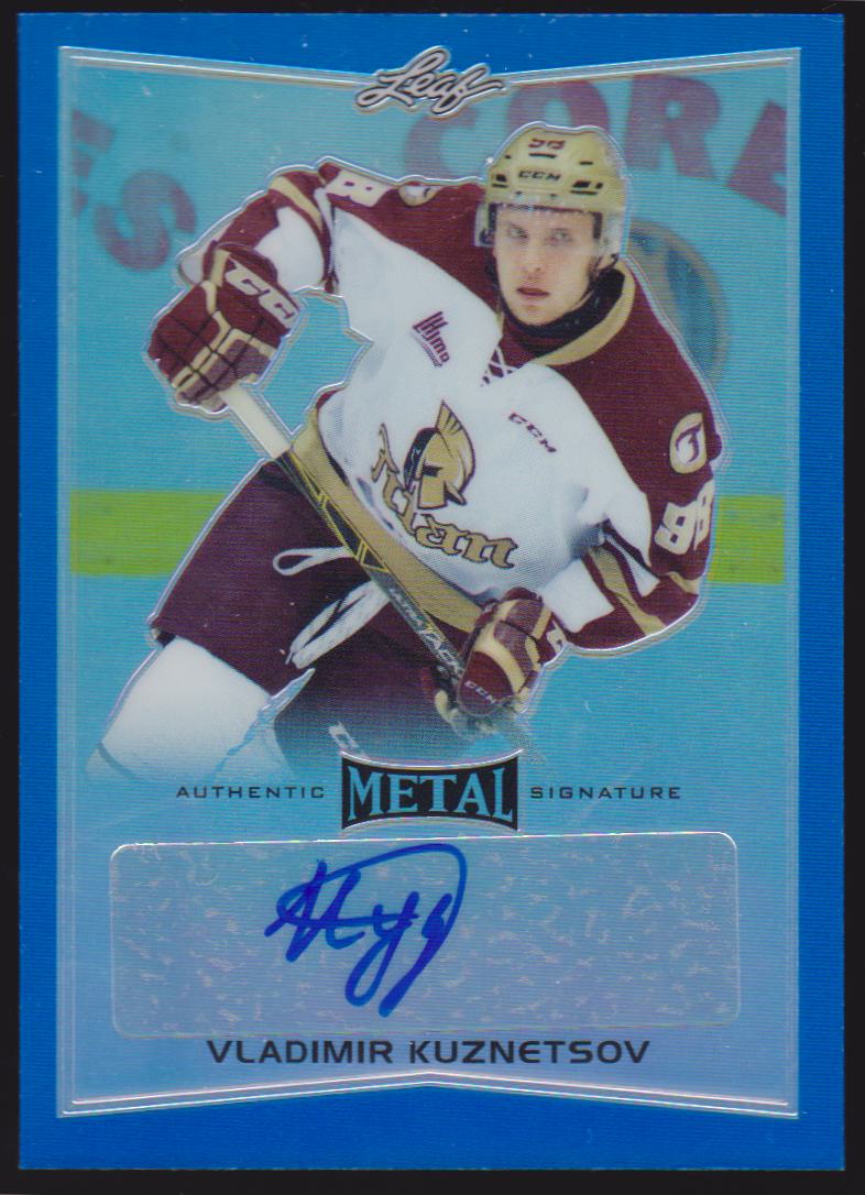2015-16 Leaf Metal Prismatic Blue #BAVK1 Vladimir Kuznetsov 21/25 AUTO (image for) 2015-16 Leaf Metal Prismatic Blue #BAVK1 Vladimir Kuznetsov 21/25 AUTO