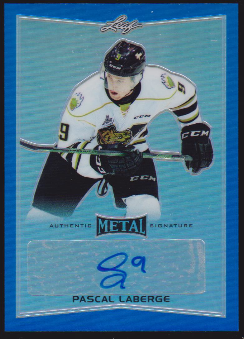 2015-16 Leaf Metal Prismatic Blue #BAPL1 Pascal Laberge 10/25 AUTO (image for) 2015-16 Leaf Metal Prismatic Blue #BAPL1 Pascal Laberge 10/25 AUTO