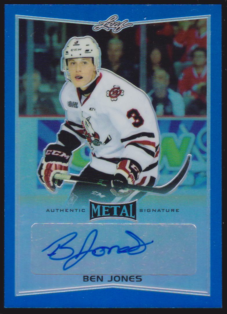 2015-16 Leaf Metal Prismatic Blue #BABJ1 Ben Jones 6/25 AUTO (image for) 2015-16 Leaf Metal Prismatic Blue #BABJ1 Ben Jones 6/25 AUTO