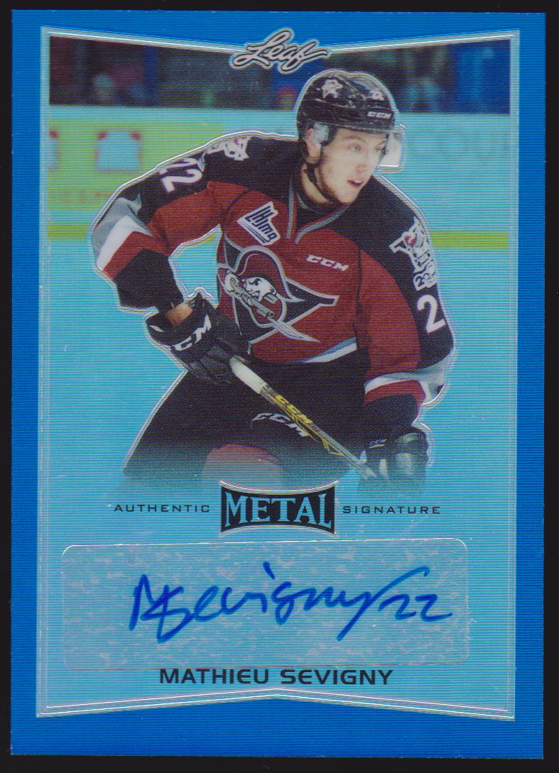 2015-16 Leaf Metal Prismatic Blue #BAMS2 Mathieu Sevigny 2/25 AUTO (image for) 2015-16 Leaf Metal Prismatic Blue #BAMS2 Mathieu Sevigny 2/25 AUTO