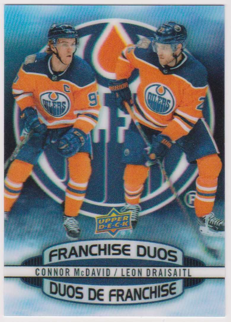 2019-20 Upper Deck Tim Hortons Franchise Duos #D7 Connor McDavid/Leon Draisaitl (image for) 2019-20 Upper Deck Tim Hortons Franchise Duos #D7 Connor McDavid/Leon Draisaitl