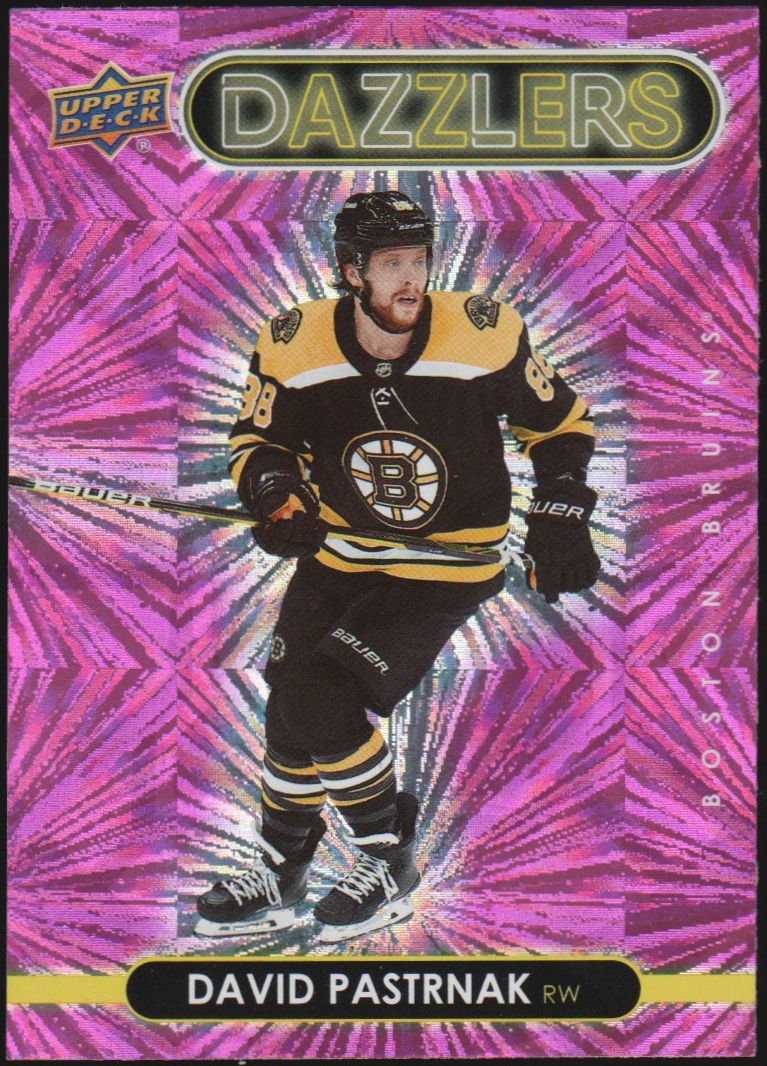 (image for) 2021-22 Upper Deck Dazzlers Pink #DZ5 David Pastrnak