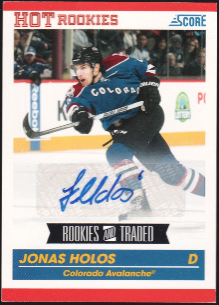 (image for) 2010-11 Score Signatures #597 Jonas Holos AUTO