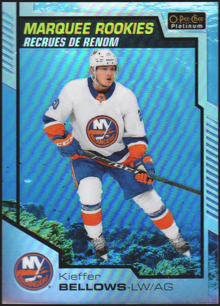 2020-21 O-Pee-Chee Platinum Aquamarine #181 Kieffer Bellows - RC Year (image for) 2020-21 O-Pee-Chee Platinum Aquamarine #181 Kieffer Bellows - RC Year