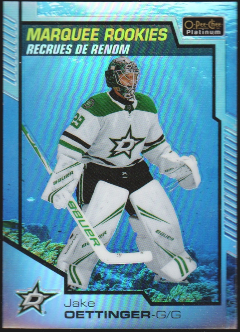 2020-21 O-Pee-Chee Platinum Aquamarine #175 Jake Oettinger - RC Year (image for) 2020-21 O-Pee-Chee Platinum Aquamarine #175 Jake Oettinger - RC Year