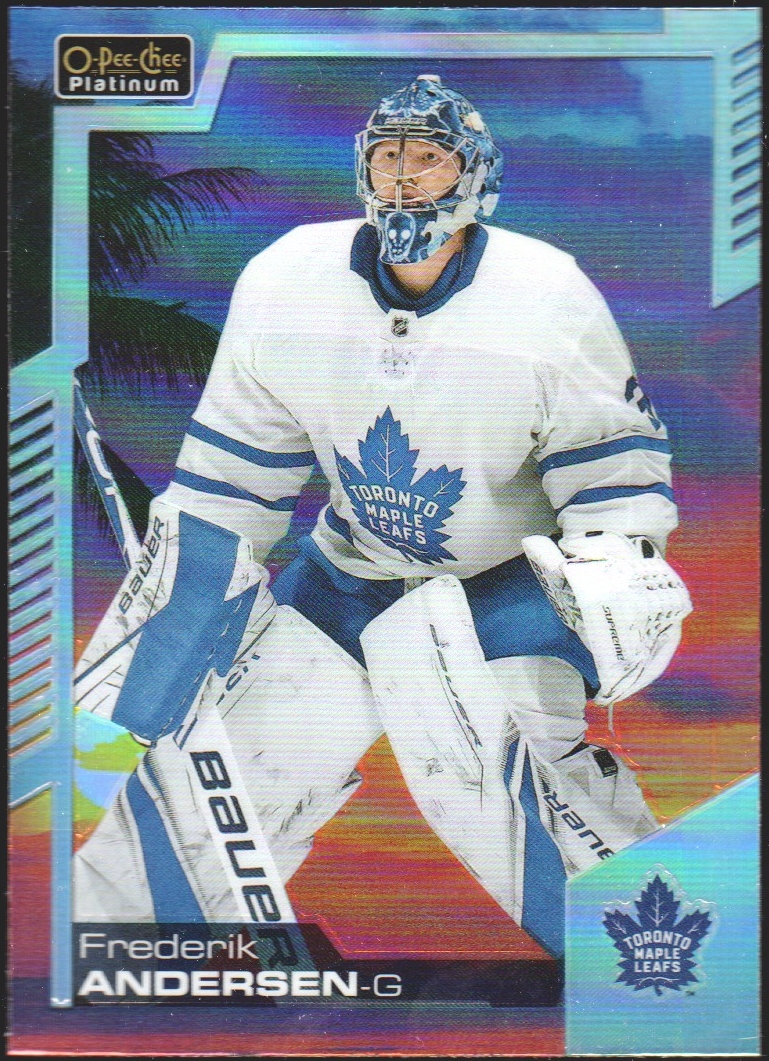 2020-21 O-Pee-Chee Platinum Sunset #46 Frederik Andersen (image for) 2020-21 O-Pee-Chee Platinum Sunset #46 Frederik Andersen