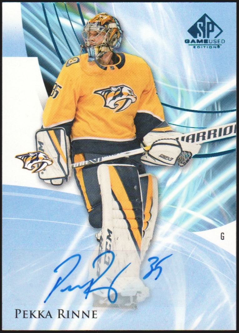(image for) 2020-21 SP Game Used Blue #31 Pekka Rinne AUTO