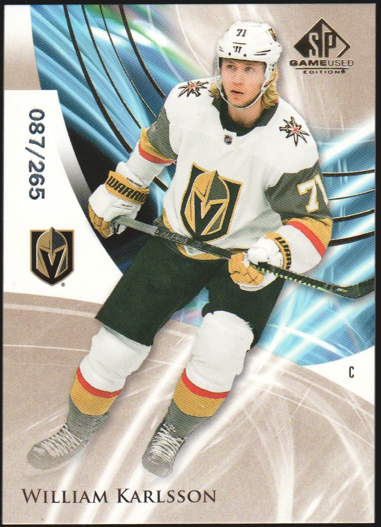 2020-21 SP Game Used Golden Burst #98 William Karlsson 87/265 (image for) 2020-21 SP Game Used Golden Burst #98 William Karlsson 87/265