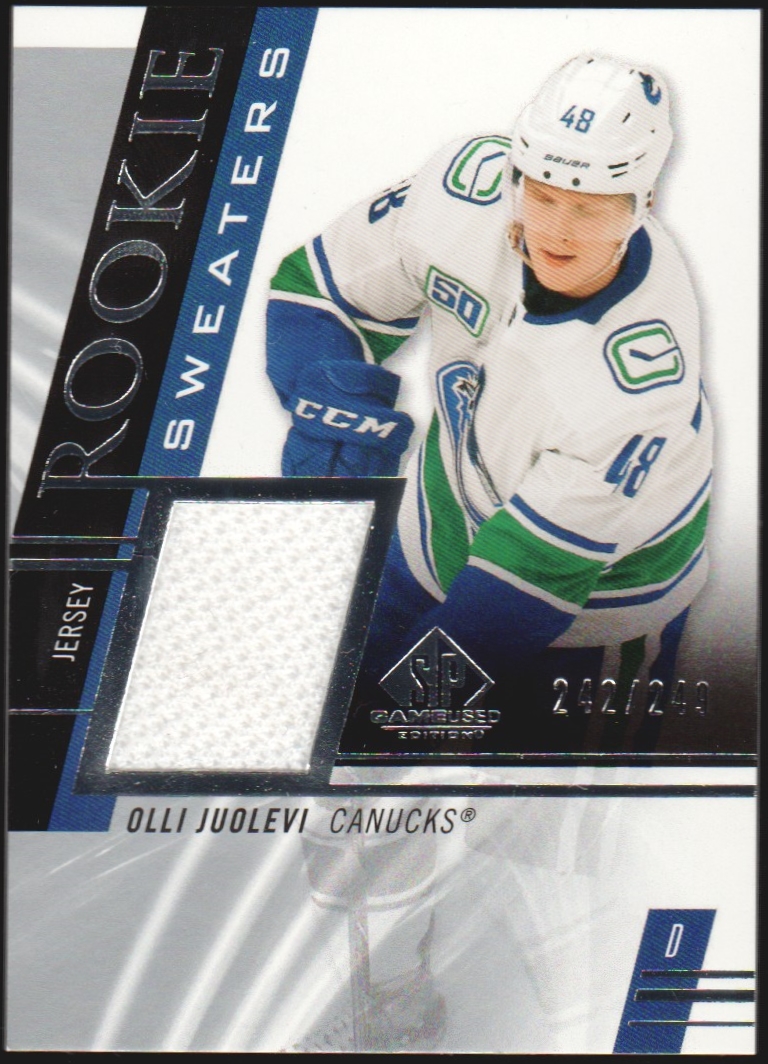 2020-21 SP Game Used Rookie Sweaters #RSOJ Olli Juolevi 242/249 (image for) 2020-21 SP Game Used Rookie Sweaters #RSOJ Olli Juolevi 242/249