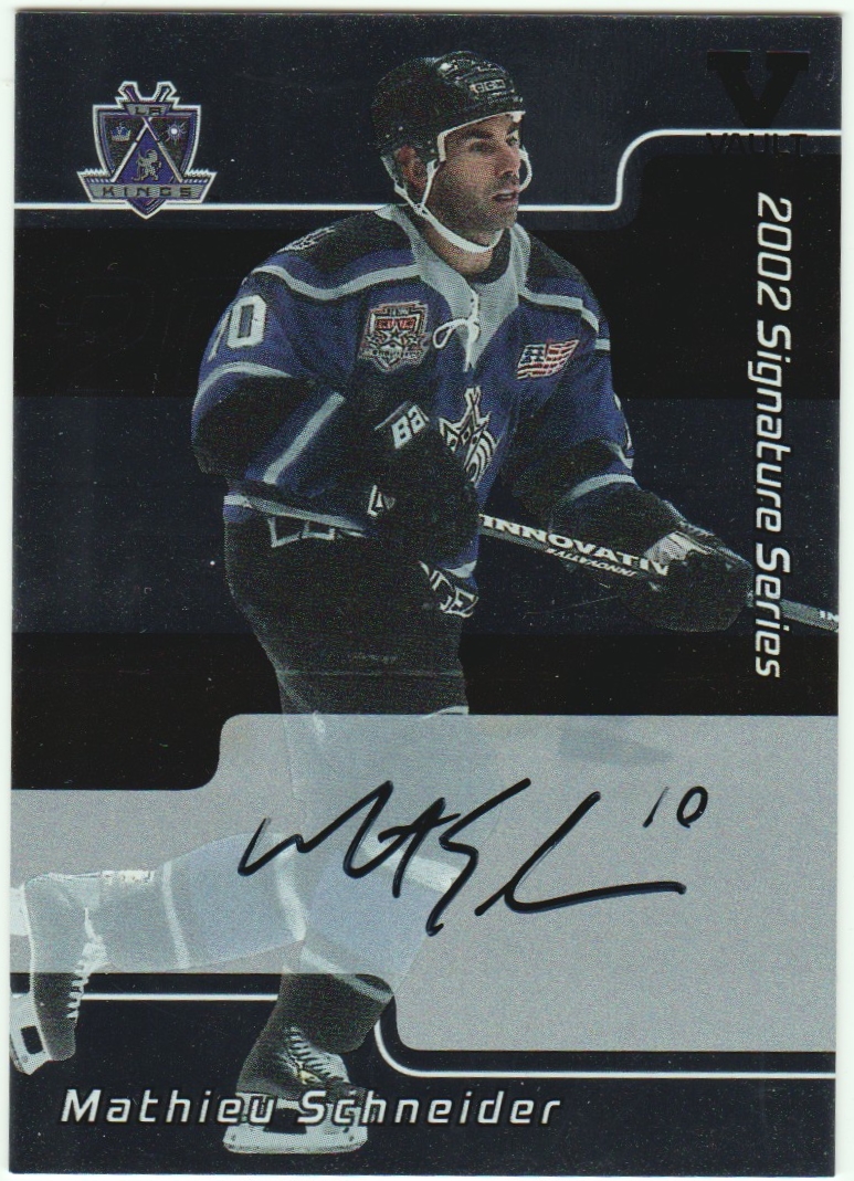 2001-02 BAP Signature Series Autographs #159 Mathieu Schneider (image for) 2001-02 BAP Signature Series Autographs #159 Mathieu Schneider