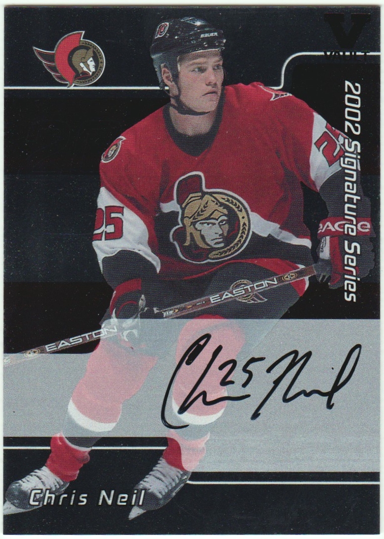 2001-02 BAP Signature Series Autographs #219 Chris Neil RC (image for) 2001-02 BAP Signature Series Autographs #219 Chris Neil RC