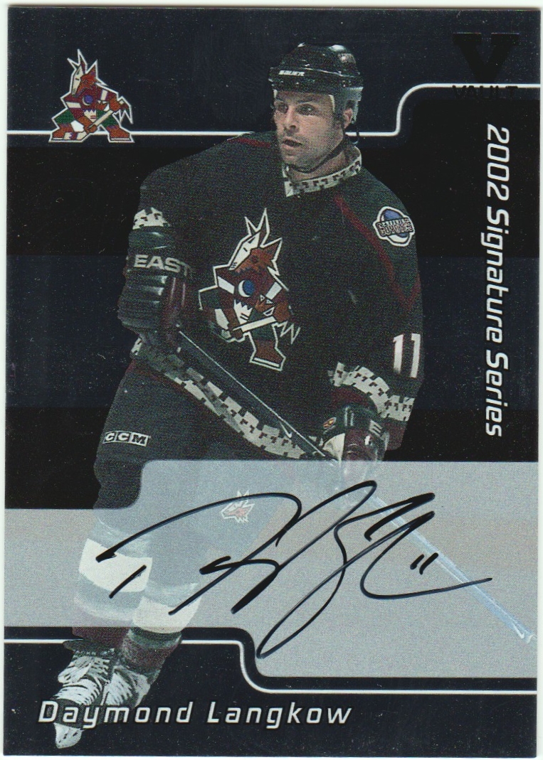 2001-02 BAP Signature Series Autographs #142 Daymond Langkow (image for) 2001-02 BAP Signature Series Autographs #142 Daymond Langkow