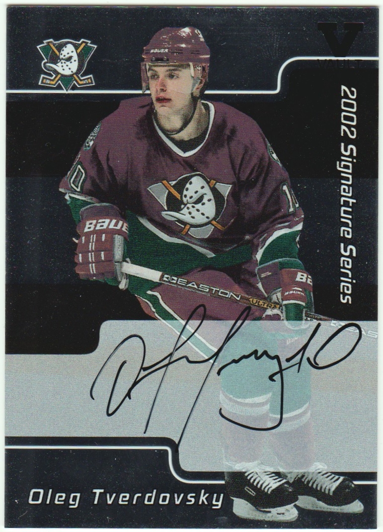 (image for) 2001-02 BAP Signature Series Autographs #148 Oleg Tverdovsky