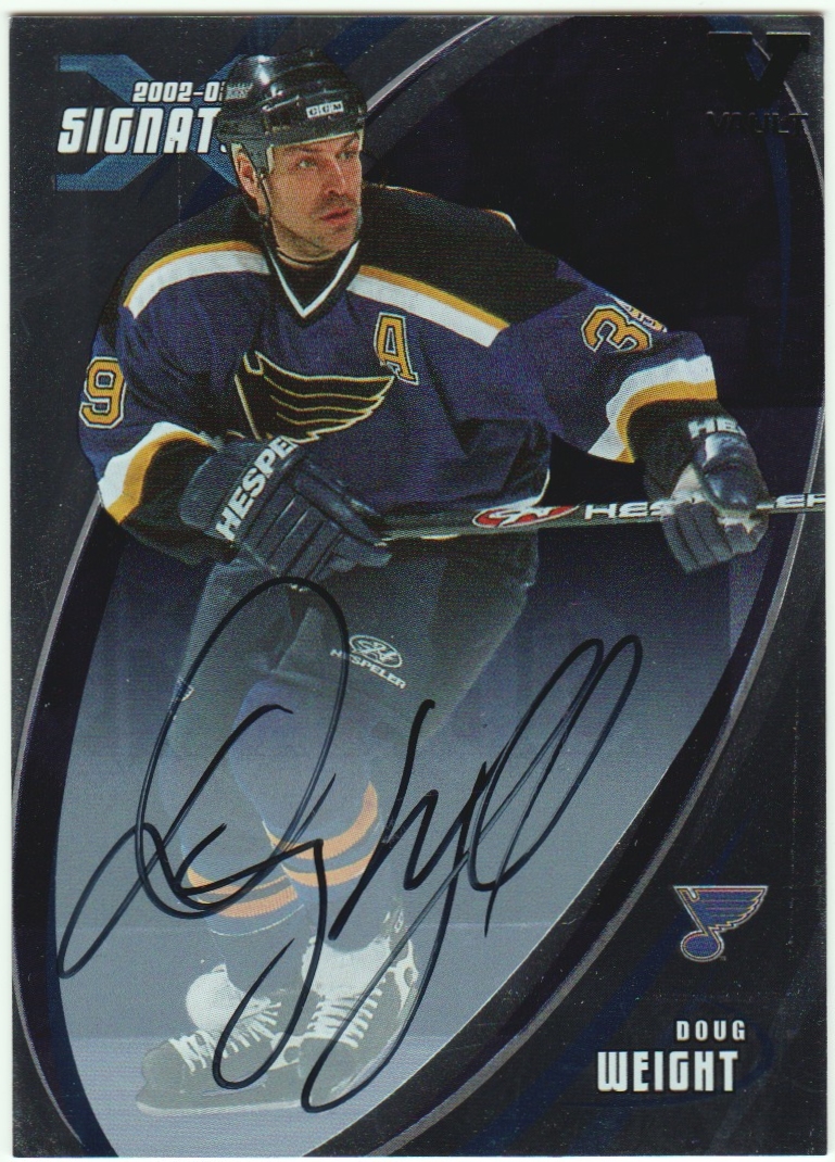 2002-03 BAP Signature Series Autographs #163 Doug Weight VAULT (image for) 2002-03 BAP Signature Series Autographs #163 Doug Weight VAULT
