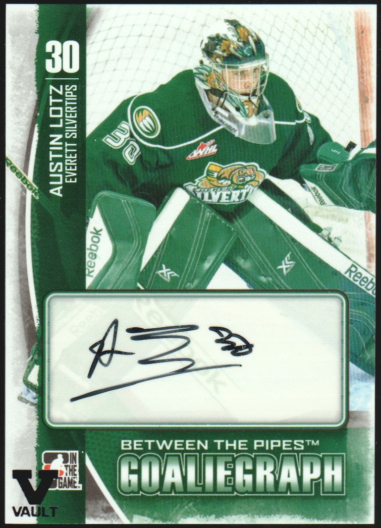 (image for) 2013-14 Between the Pipes Autographs #AAL Austin Lotz VAULT