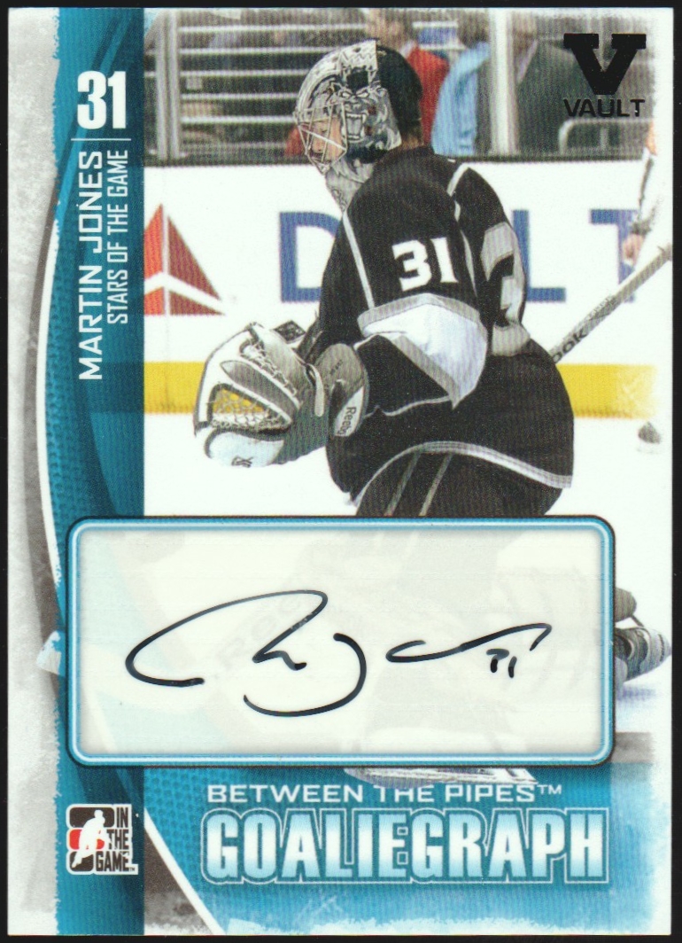 (image for) 2013-14 Between the Pipes Autographs #AMJ Martin Jones VAULT