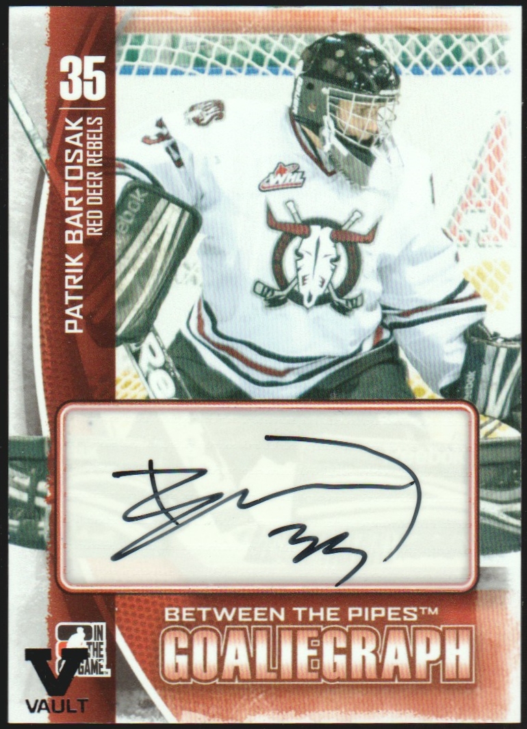 (image for) 2013-14 Between the Pipes Autographs #APB Patrik Bartosak VAULT