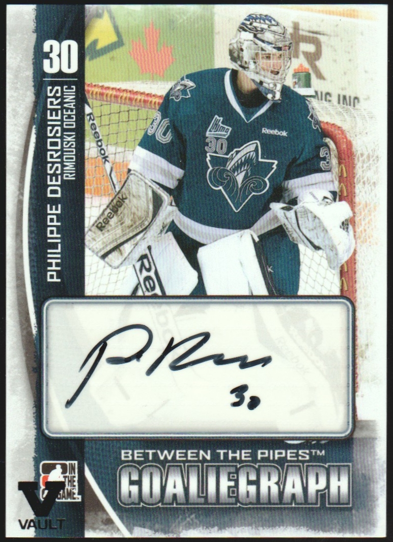 (image for) 2013-14 Between the Pipes Autographs #APD Philippe Desrosiers
