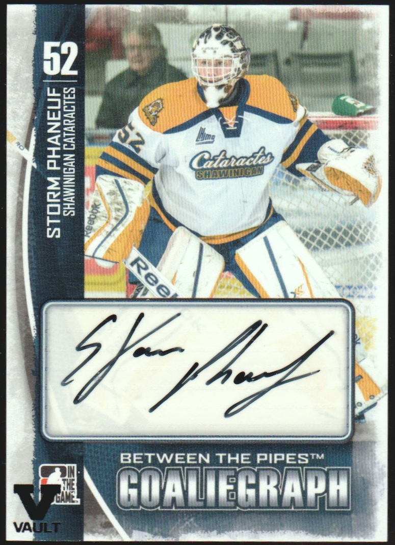 (image for) 2013-14 Between the Pipes Autographs #ASP Storm Phaneuf Vault