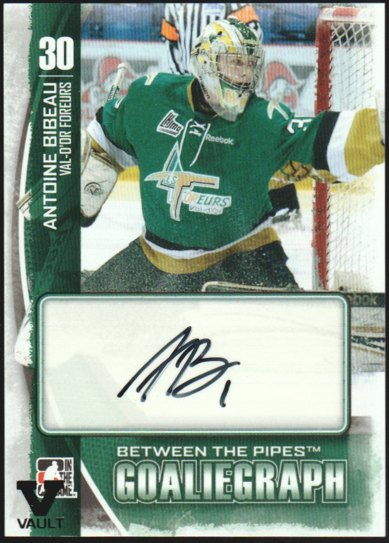 (image for) 2013-14 Between the Pipes Autographs #AABI Antoine Bibeau VAULT