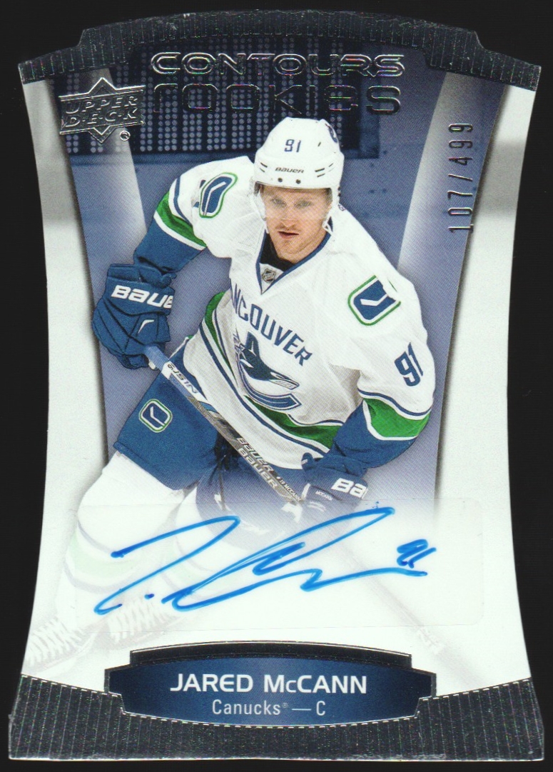 2015-16 Upper Deck Contours #128 Jared McCann AUTO RC 107/499 (image for) 2015-16 Upper Deck Contours #128 Jared McCann AUTO RC 107/499