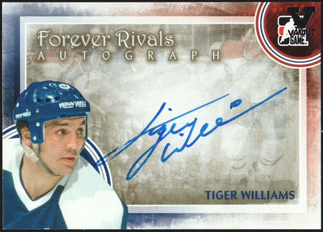 (image for) 2012-13 ITG Forever Rivals Autographs #ATW Tiger Williams VAULT