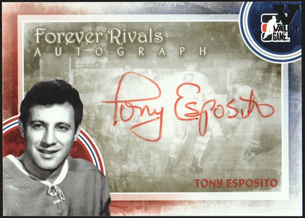 (image for) 2012-13 ITG Forever Rivals Autographs #ATE Tony Esposito SP