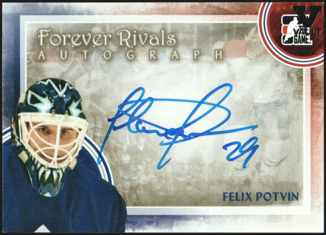 (image for) 2012-13 ITG Forever Rivals Autographs #AFP Felix Potvin VAULT