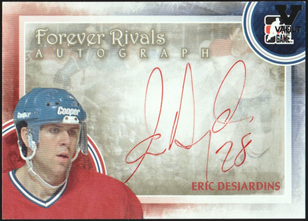 (image for) 2012-13 ITG Forever Rivals Autographs #AED Eric Desjardins