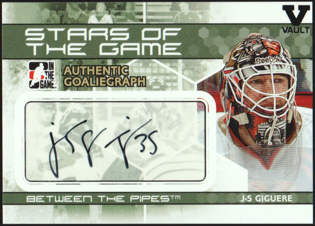(image for) 2009-10 Between The Pipes Autographs #AJG Jean-Sebastien Giguere