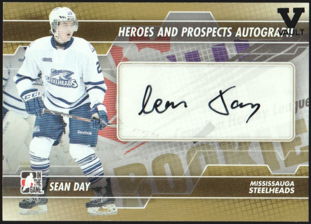 2013-14 ITG Heroes and Prospects Autographs #ASD Sean Day (image for) 2013-14 ITG Heroes and Prospects Autographs #ASD Sean Day